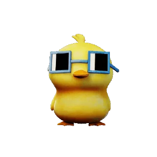👋 emoji Chick @stickerstgrm Telegram sticker 1 of 40