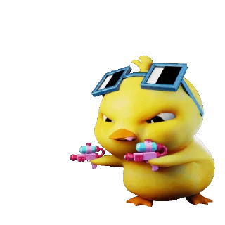 😡 emoji Chick @stickerstgrm Telegram sticker 6 of 40