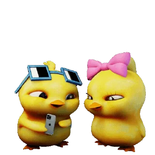 😶‍🌫️ emoji Chick @stickerstgrm Telegram sticker 12 of 40