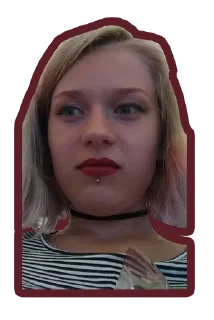 👀 emoji Смішна хелЛіночка Telegram sticker 17 of 88