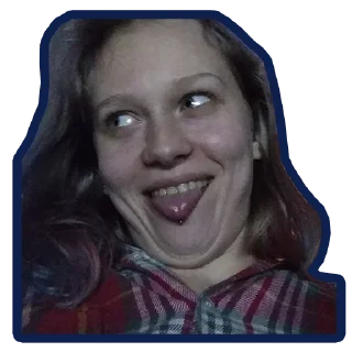 😜 emoji Смішна хелЛіночка Telegram sticker 18 of 88