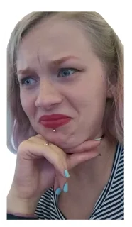 😨 emoji Смішна хелЛіночка Telegram sticker 9 of 88