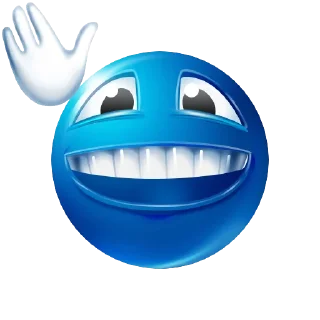 Sticker from blue emoji by @sshtukaa