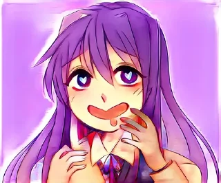 😍 emoji Yuri by @anime_stickerr Telegram sticker 20 of 20