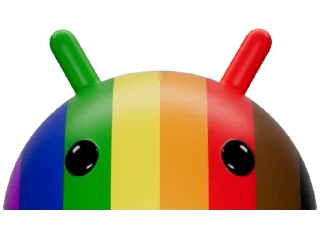 🏳️‍🌈 emoji Androids Full Telegram sticker 5 of 8