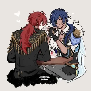 ✨ emoji Kaeya x Diluc by @aminira Telegram sticker 9 of 74