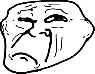 😔 emoji Troll Face ➡️ @Ctikerubot Telegram sticker 6 of 44