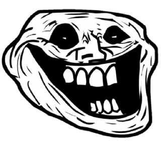 Sticker from Troll face
