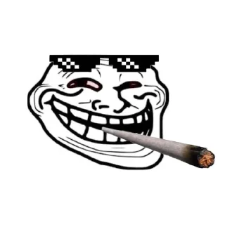 😘 emoji Troll Face ➡️ @Ctikerubot Telegram sticker 16 of 44