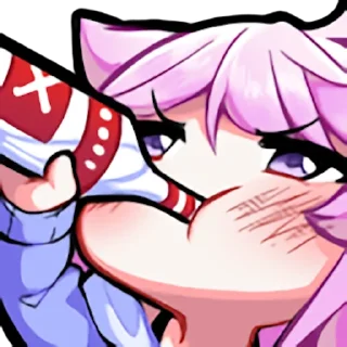 😩 emoji Fubuki and Telegram sticker 24 of 53