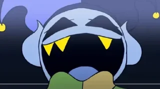 🌟 emoji Jevil VS Sans Telegram sticker 19 of 50