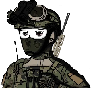 😑 emoji MilitaryWojaks Telegram sticker 11 of 120