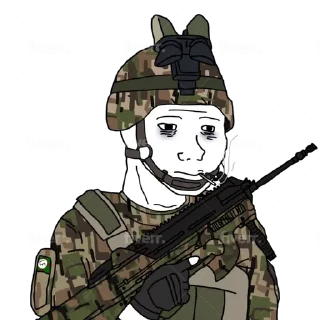 😐 emoji MilitaryWojaks Telegram sticker 5 of 120