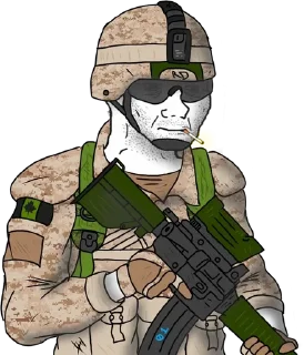 😑 emoji MilitaryWojaks Telegram sticker 6 of 120