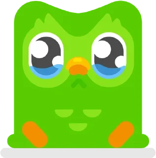 🥹 emoji Duolingo Telegram sticker 7 of 83