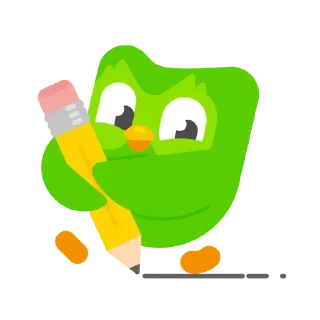 ✍ emoji Duolingo Telegram sticker 20 of 83