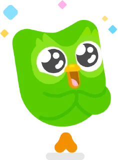 😍 emoji Duolingo Telegram sticker 8 of 83