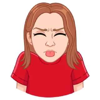 😝 emoji Мой vmoji но это Катя Кудыкина Telegram sticker 13 of 39