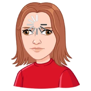 🤔 emoji Мой vmoji но это Катя Кудыкина Telegram sticker 23 of 39