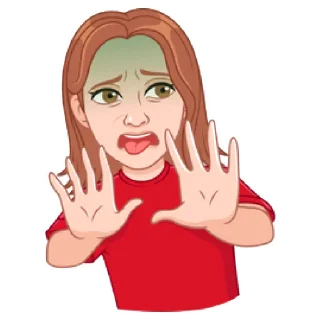 🤢 emoji Мой vmoji но это Катя Кудыкина Telegram sticker 12 of 39