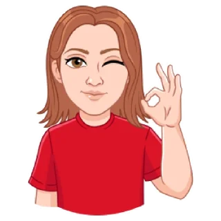 😉 emoji Мой vmoji но это Катя Кудыкина Telegram sticker 6 of 39