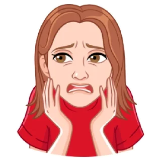😱 emoji Мой vmoji но это Катя Кудыкина Telegram sticker 10 of 39