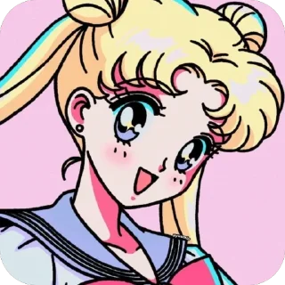 🫥 emoji .•Sailor Moon 🌙.• От @PomounayaBlad Telegram sticker 19 of 120