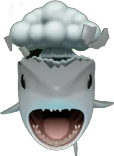 Sticker from shark emoji