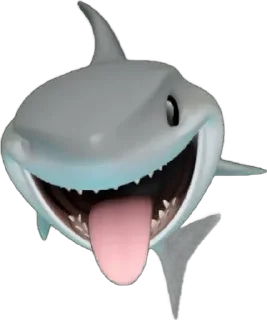 Sticker from shark emoji