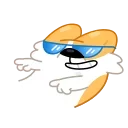 😎 emoji Corgi Life Telegram sticker 21 of 33