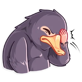 🤦‍♂️ emoji Niffler Telegram sticker 24 of 25