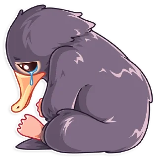 😢 emoji Niffler Telegram sticker 13 of 25