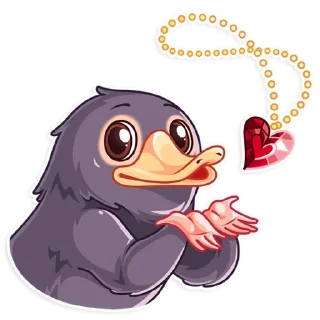 😘 emoji Niffler Telegram sticker 2 of 25