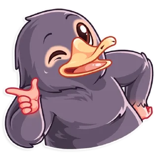😉 emoji Niffler Telegram sticker 7 of 25