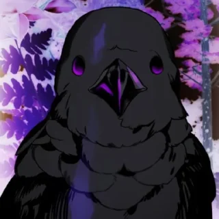 🙂 emoji I have become a crow Telegram sticker 16 of 77