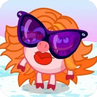 😎 emoji Смешарики Али Telegram sticker 23 of 56