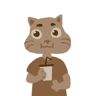 ☺️ emoji Котики (art by @artstriks) @stickerssave Telegram sticker 18 of 20
