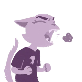 🤮 emoji Котики (art by @artstriks) @stickerssave Telegram sticker 9 of 20