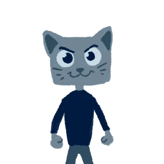 🙂 emoji Котики (art by @artstriks) @stickerssave Telegram sticker 11 of 20