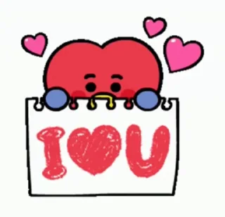 ❤ emoji BT21 Telegram sticker 13 of 50