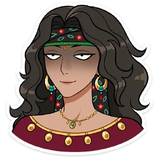 😏 emoji Сабина без текста @stickers_vk Telegram sticker 8 of 49