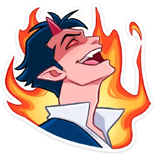 😱 emoji Дьявол (@TgSticker) Telegram sticker 20 of 48