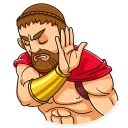 🙅 emoji This is Sparta! Telegram sticker 17 of 40