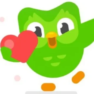 ❤ emoji дуолинго как смысл жизни Telegram sticker 10 of 39