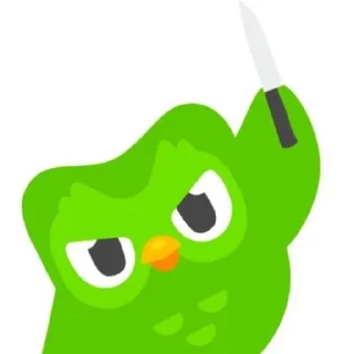 😡 emoji дуолинго как смысл жизни Telegram sticker 9 of 39