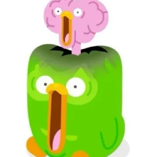 🤯 emoji дуолинго как смысл жизни Telegram sticker 6 of 39