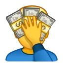 🤑 emoji Набор стикеров от @Ctikerubot Telegram sticker 22 of 50