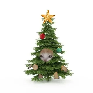 Sticker from коты и новый год🎄