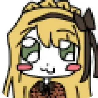 🎀 emoji привет я мразь Telegram sticker 6 of 27