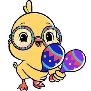 👨‍🎤 emoji Chick by @stickerstgrm Telegram sticker 5 of 35